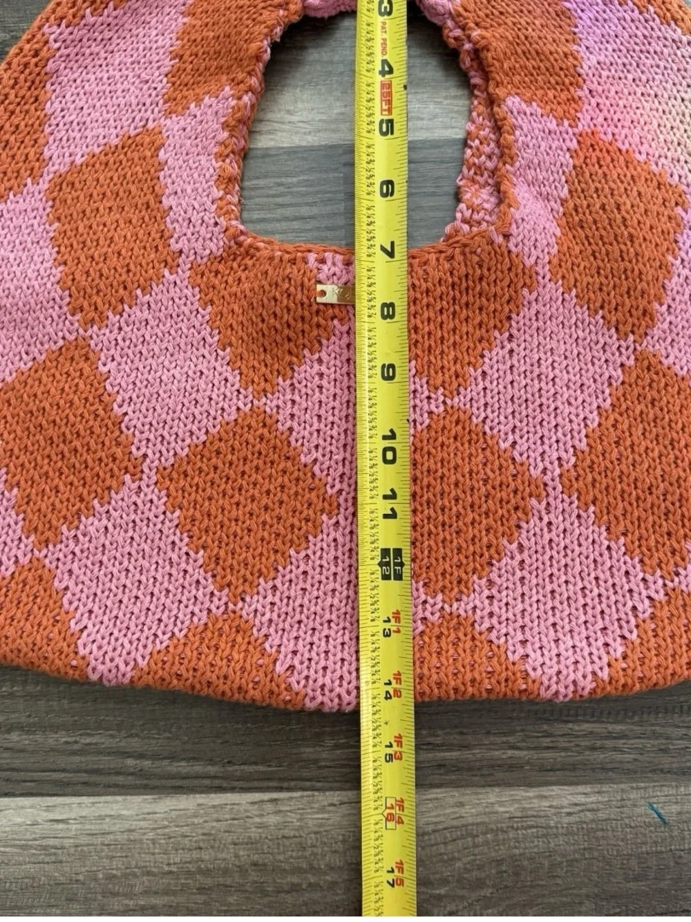Kopari Crochet Checkered Purse, Never Used